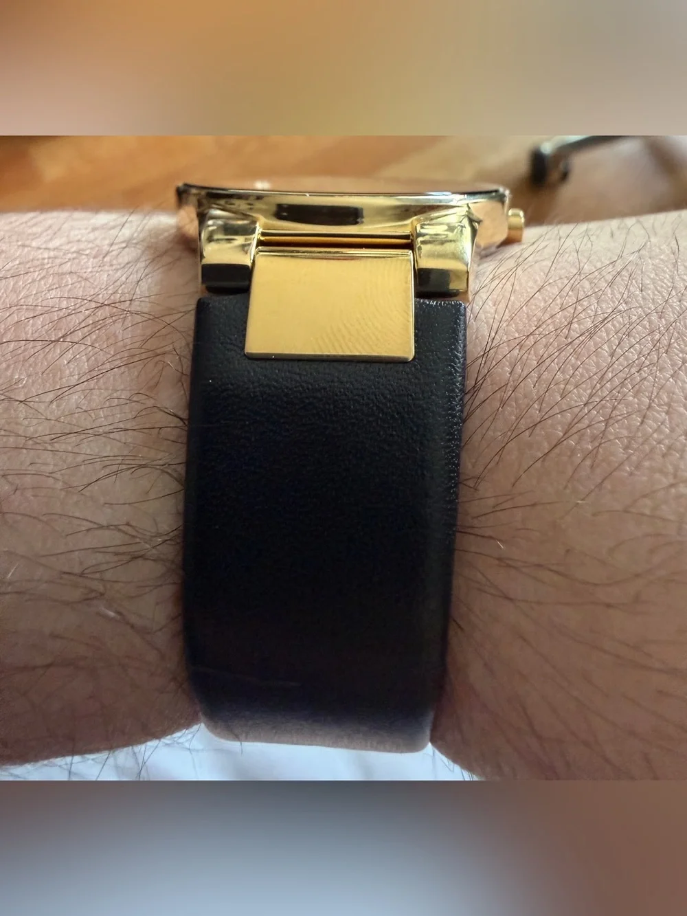 Citizen Men's Eco-Drive Modern Eco Axiom Watch 40mm Gold Tone Genuine Leather